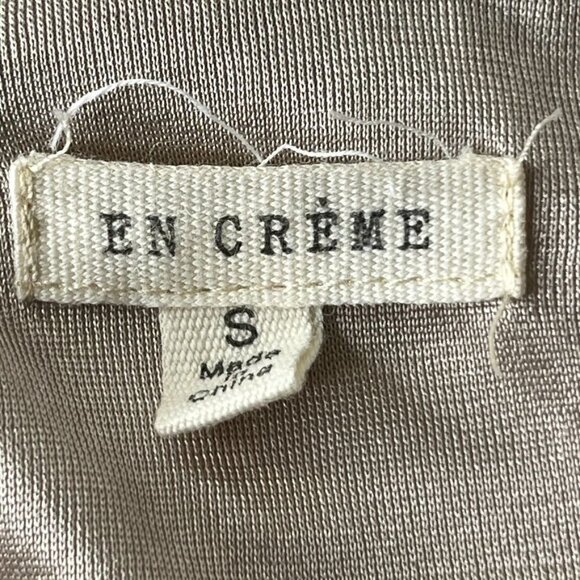 En Creme Rayon Mini Dress Size S  Cream Embroidered Upper Body Knee Length - Picture 13 of 13